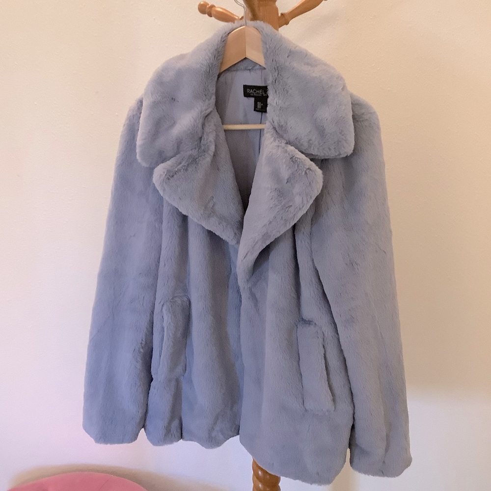 💠Baby Blue Faux Fur Blazer by Rachel Zoe💠